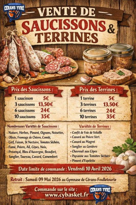Vente de saucissons